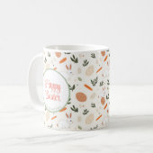 Mug Lapin et Oeufs Floral (Devant gauche)