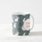 Mug Lapin et Oeufs Floral (Devant droit)