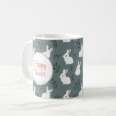 Mug Lapin et Oeufs Floral (Devant gauche)