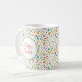 Mug Lapin et Oeufs Floral (Devant gauche)