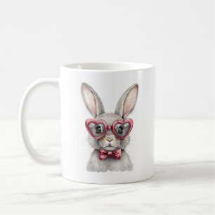 Mug Lapin fantaisiste avec lunettes de soleil en forme