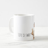 Mug Lapin fille noire La vie est douce (Devant gauche)