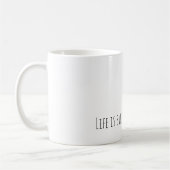 Mug Lapin fille noire La vie est douce (Gauche)
