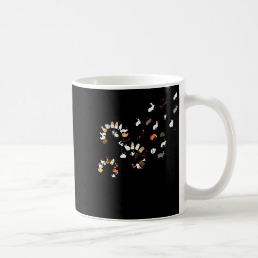 Mug Lapin fleur de pissenlit drôle (Droite)