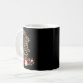 Mug Lapin Floral Léopard Guépard Impression Pâques G (Devant gauche)