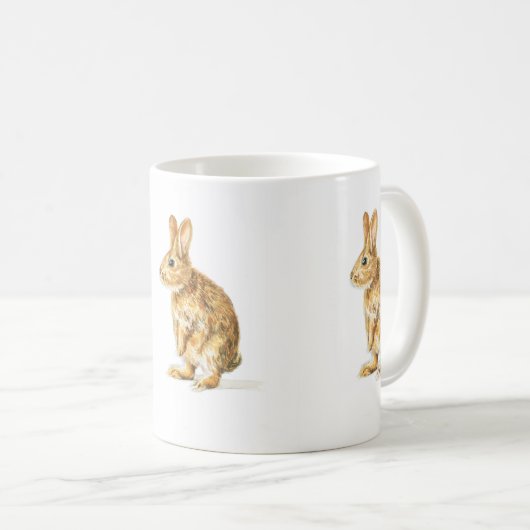Mug Lapin Fluffy - (Devant droit)