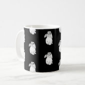 Mug Lapin Hipster Lapin Drôle Avec Lunettes Mignon Ani (Devant gauche)