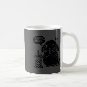Mug Lapin Holland Lop et Boba Thé Drôle de Lapin Bulle