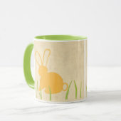 Mug Lapin jaune et herbe verte par Chariklia Zarris (Devant gauche)