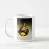 Mug lapin jouet et oeuf jaune pâle (Gauche)