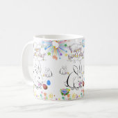 Mug lapin Joyeux Anniversaire Mug (Devant gauche)