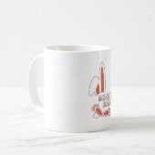 Mug Lapin Kawaii qui regarde (Devant gauche)