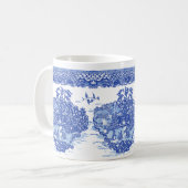 Mug Lapin lapin de saule bleu FloreI île des animaux (Devant gauche)