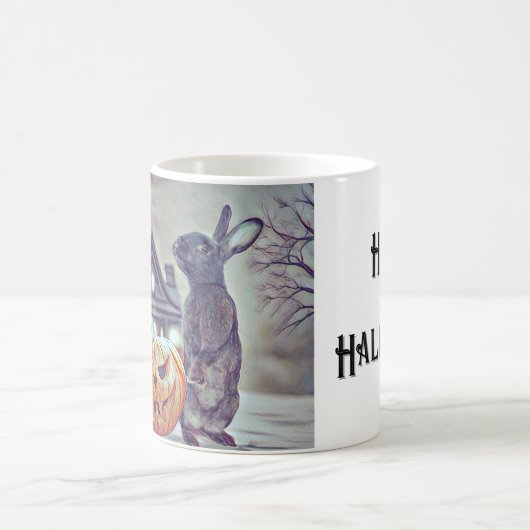 Mug lapin lapin d'Halloween éffrayant (Centre)