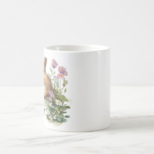 Mug Lapin lapin en pot de fleurs (Centre)