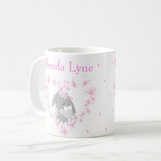 Mug Lapin Lapin Fille Rose (Devant gauche)