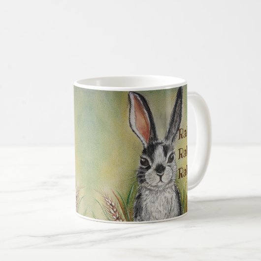 Mug Lapin Lapin Lapin Lapin Lapin Blanc Noir Bonne Cha (Devant droit)