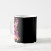 Mug Lapin Lapin Rose Léopard Lapin Joyeux Pâques (Devant gauche)
