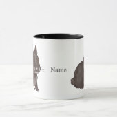 Mug lapin lionhead brun foncé (Centre)