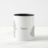 Mug Lapin lionhead gris (Centre)