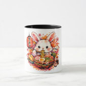 Mug Lapin mangeant des ramen (Centre)