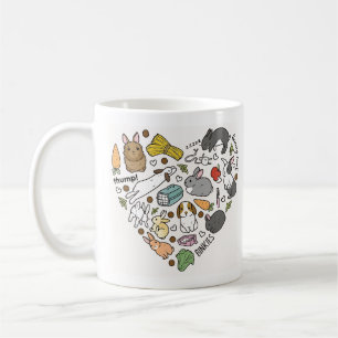 Mug Lapin Mignon Bunnies Réutilisable ami des Lapins