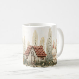 Mug Lapin Mignon, Cottage, Champignons Art de Conte de