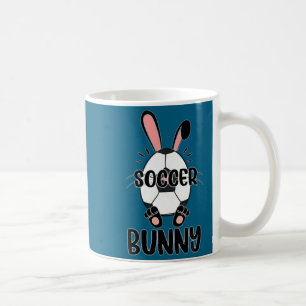 Mug Lapin mignon drôle sportif lapin de Pâques footbal