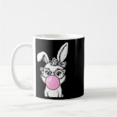Mug Lapin Mignon Face de Léopard Lunettes de Soleil Pâ (Gauche)