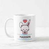 Mug Lapin Mignon Personnalisé (Gauche)