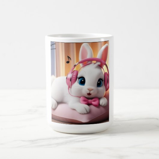 Mug Lapin Mignon – Tasse Café avec Lapin de Dessin (Centre)