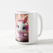 Mug Lapin Mignon – Tasse Café avec Lapin de Dessin (Devant droit)
