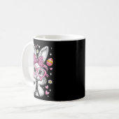 Mug Lapin mignon visage de léopard coquette arc de Pâq (Devant gauche)