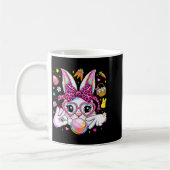 Mug Lapin mignon visage de léopard coquette bow six (Gauche)