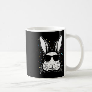 Mug Lapin Mignon Visage Tie Dye Lunettes Fille Joyeuse