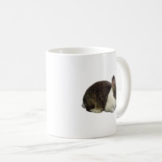 Mug Lapin néerlandais Brown et blanc (Devant droit)