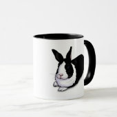 Mug Lapin noir et blanc (Devant droit)