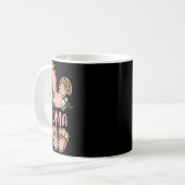Mug Lapin oma léopard floral joyeuses pâques printemps (Devant gauche)