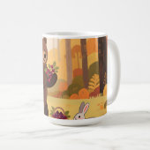 Mug Lapin ours de la forêt automnale (Devant droit)
