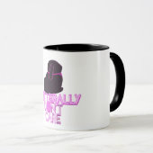 Mug Lapin pailleté s'en fiche (Devant droit)
