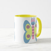 Mug Lapin papillon hybride adorable Kawaii (Devant droit)