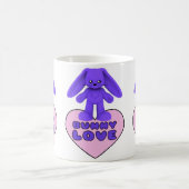 Mug Lapin pourpre d'amour de lapin mignon (Centre)