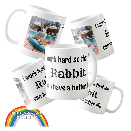 Mug Lapin propriétaire animal de compagnie lapin cadea