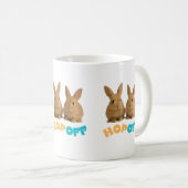 Mug Lapin qui saute – Lapin mignon et impertinent (Devant droit)