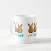 Mug Lapin qui saute – Lapin mignon et impertinent (Devant gauche)