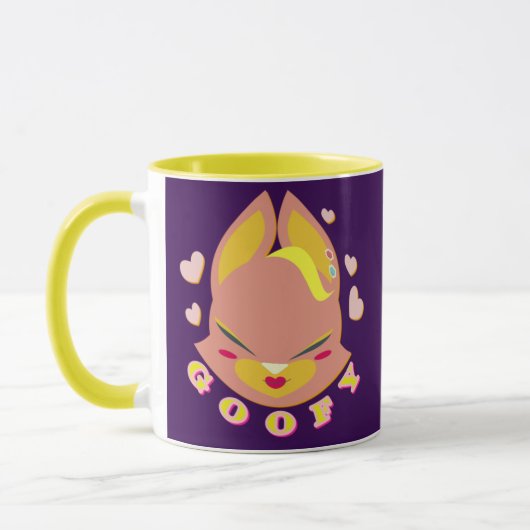 Mug lapin-renard aux tons pastel (Gauche)