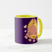 Mug lapin-renard aux tons pastel (Devant droit)