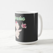 Mug Lapin Rétro de Printemps avec Tee Graphique Tulipe (Devant droit)