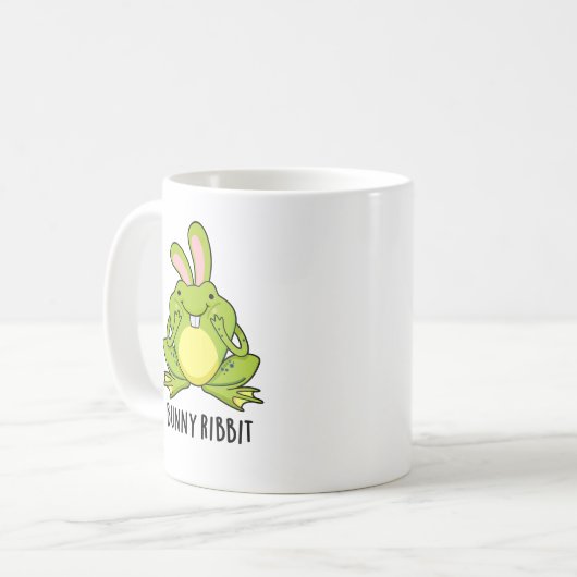 Mug Lapin Ribbit Funny Lapin Frog Pun (Devant gauche)