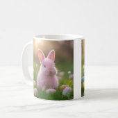 Mug Lapin rose Fluffeux Pâques (Devant gauche)